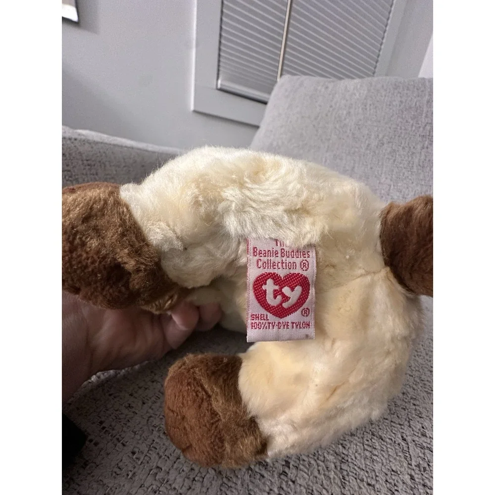 Ty Beanie Buddies Siamese Cat Plush SIAM Stuffed Animal Sitting Seal Pt Vintage